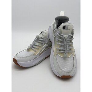 Champion Womens Athletic Sneakers Size 6 White & Silver With Gum Sole